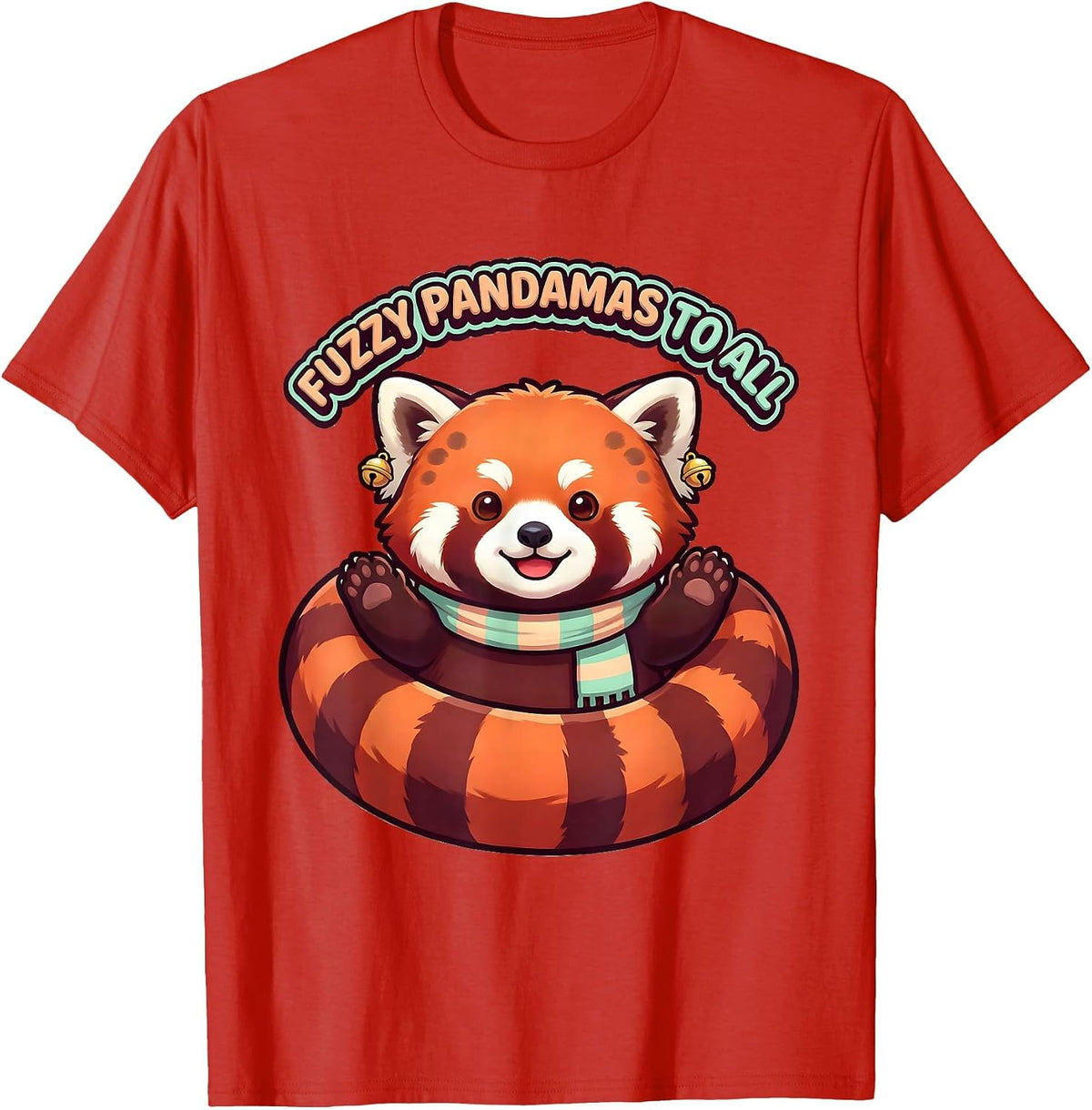 Men's Fuzzy Pandamas To All Cute Kawaii Red Panda Lover Gift T-Shirt - Red