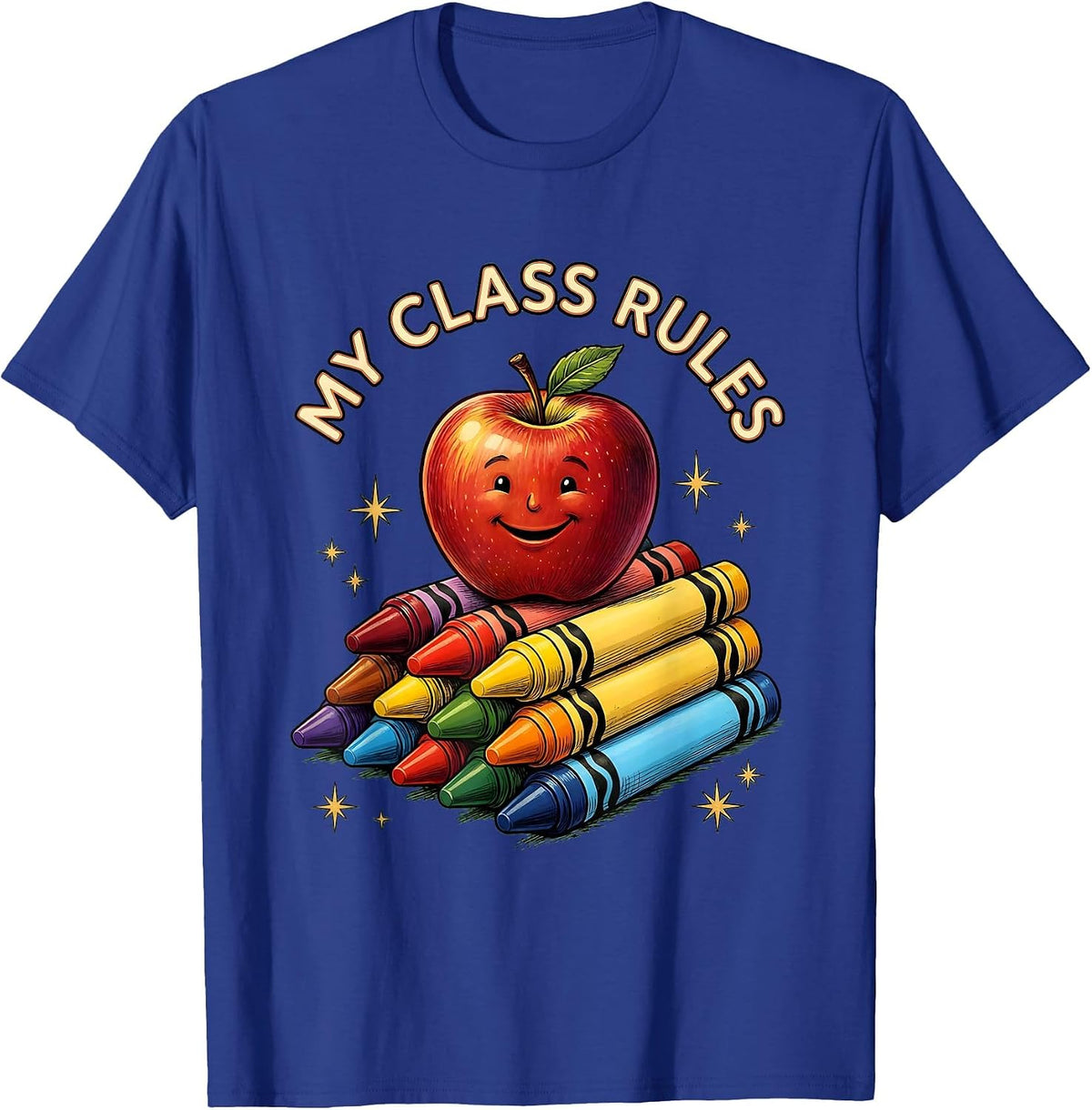 Men's My Class Rules Preschool Teacher Design T-Shirt - Royal Blue