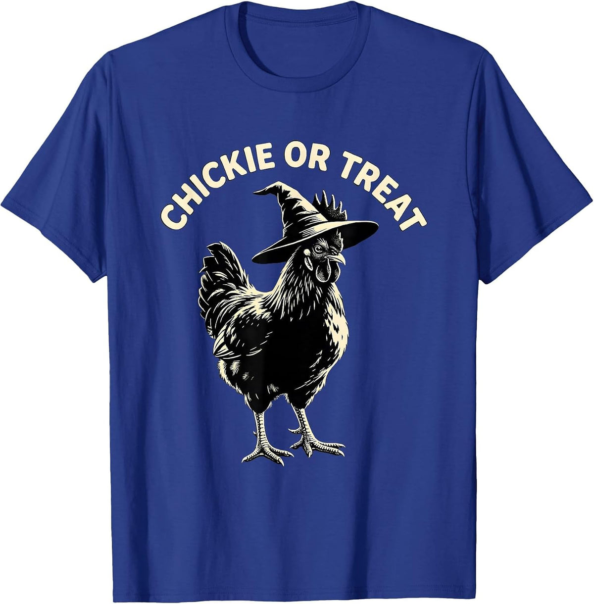 Men's Chickie Or Treat Funny Chicken Halloween Costume Farm Lover T-Shirt - Royal Blue