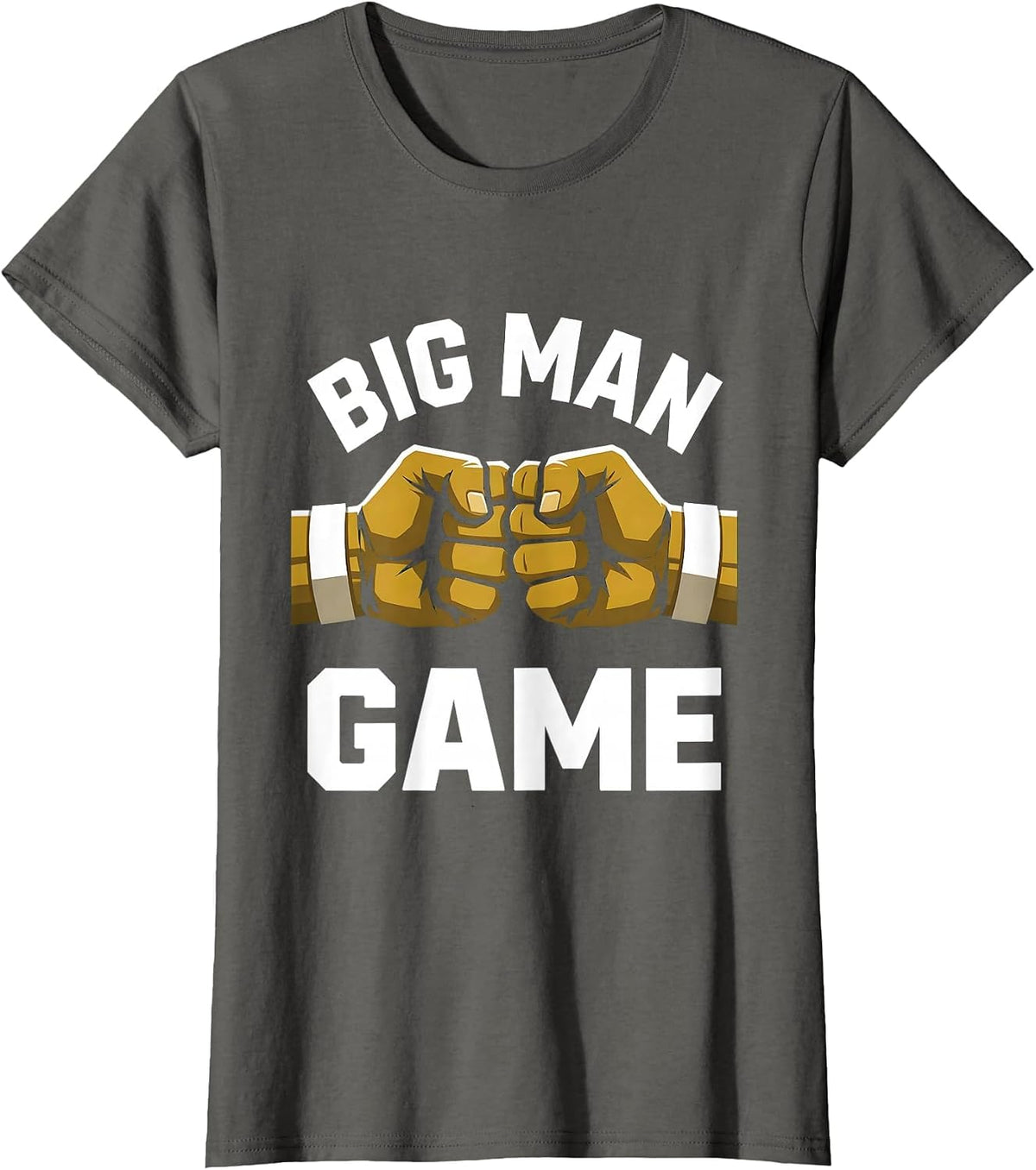 Women's Big Man Game Football Lineman Brotherhood Design T-Shirt - Asphalt Grey