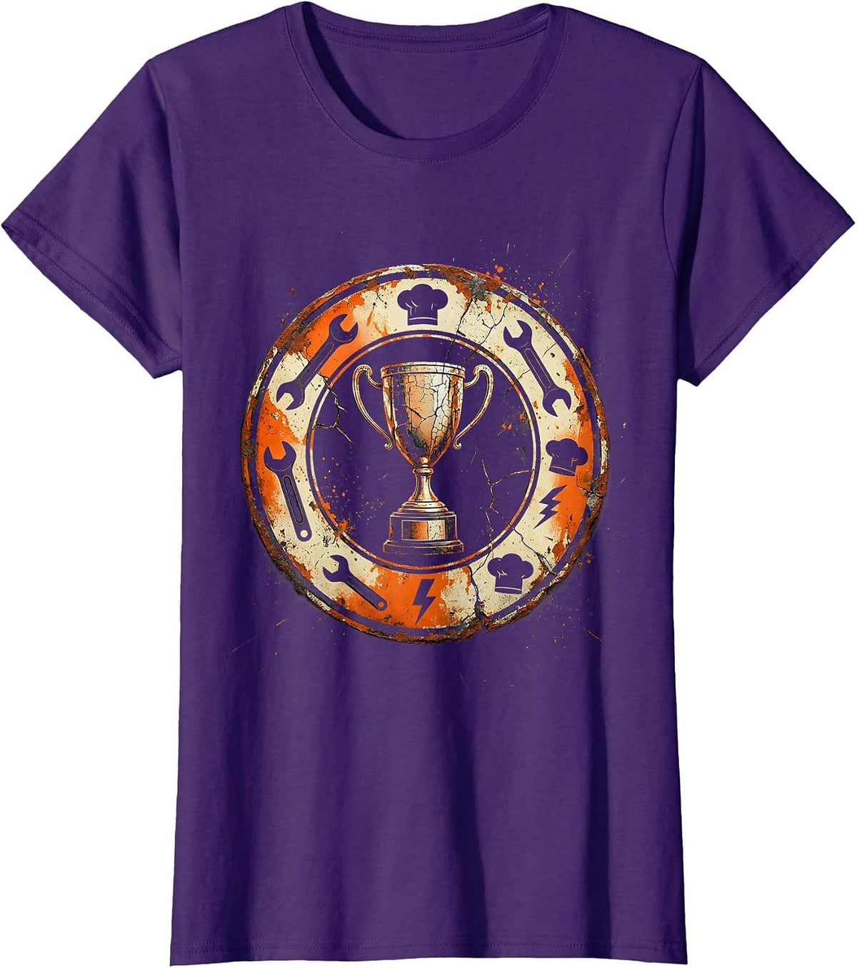 Women's I Cant But I Know A Guy Trades Trophy T-Shirt - Purple