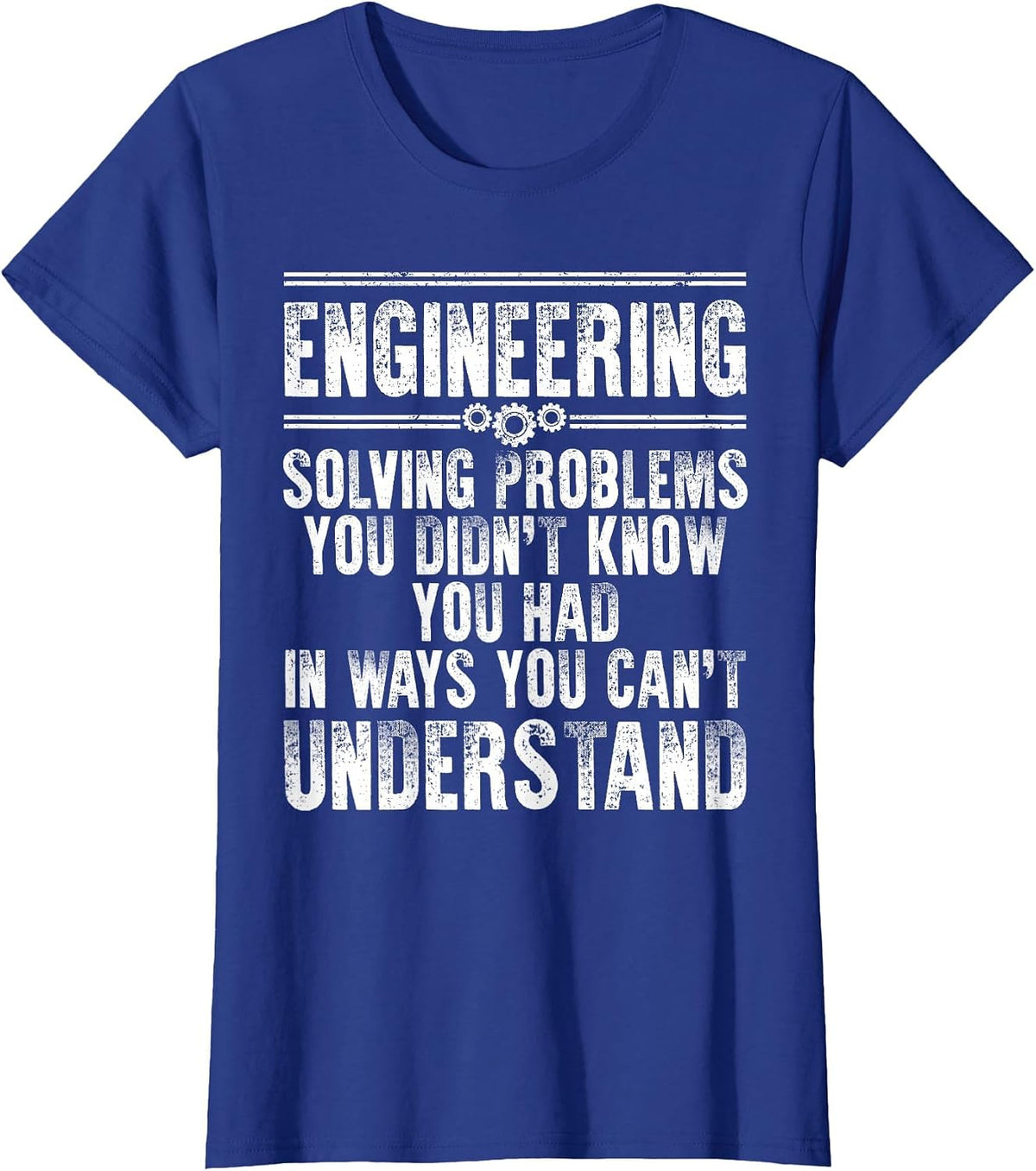 Funny Engineering Design for Men Women Kids Engineer Student T-Shirt - Royal Blue