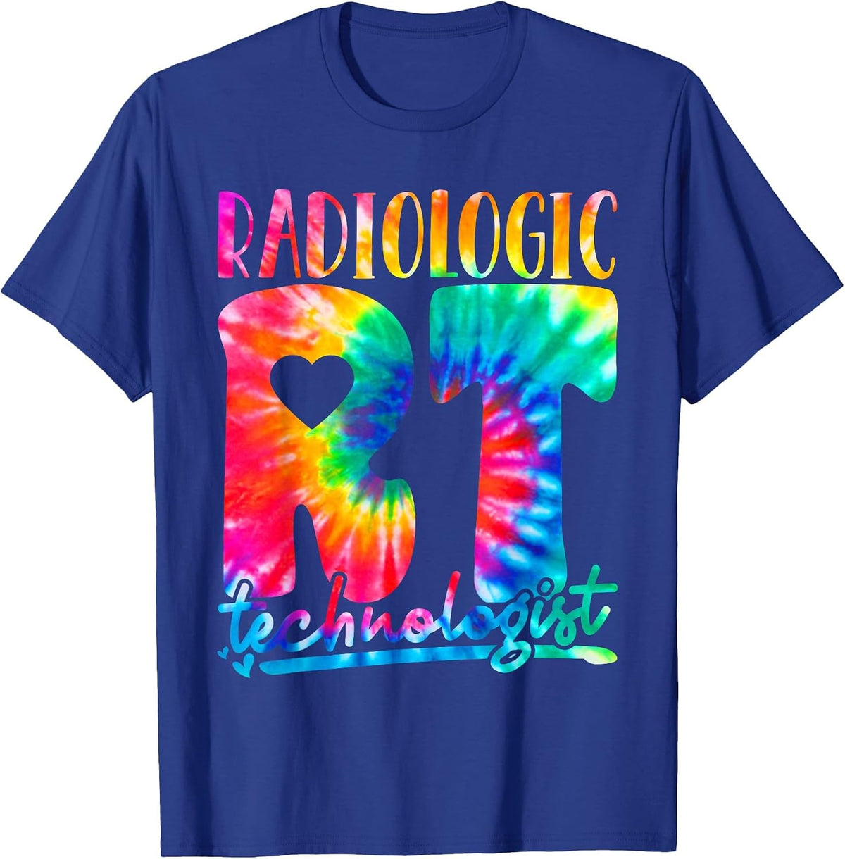 Radiologic Technologist RT Funny Tie Dye Radiology Xray Tech T-Shirt - Royal Blue