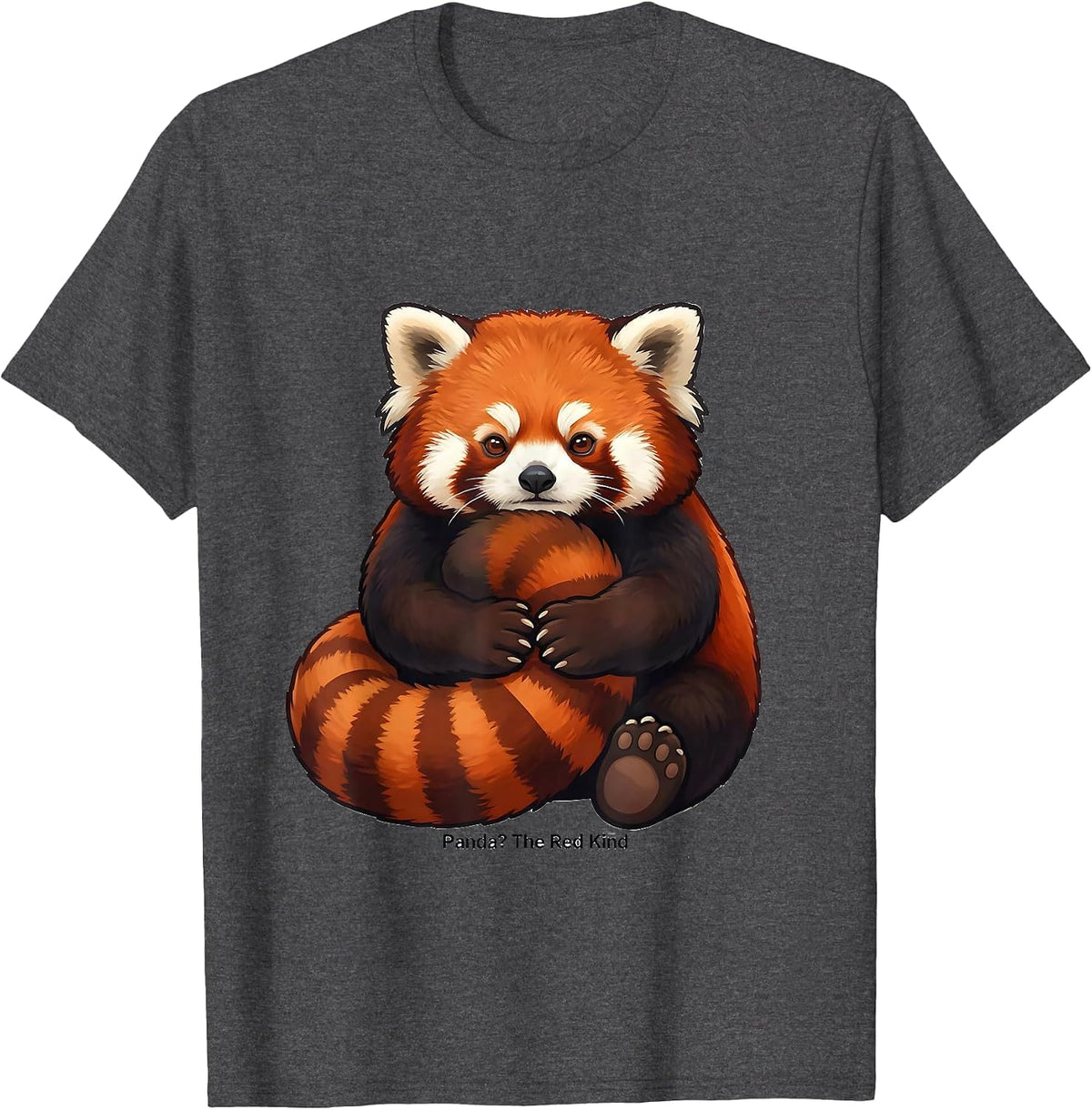Panda? The Red Kind Cute Kawaii Animal Lover Gift T-Shirt - Dark Heather Grey