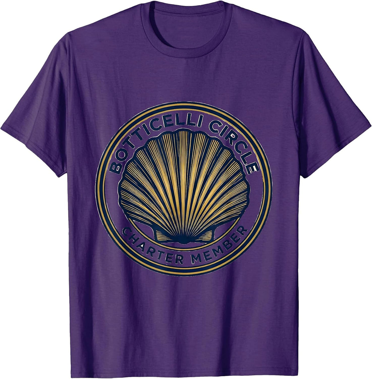 Men's Botticelli Circle Charter Member Art History Enthusiast Gift T-Shirt - Purple