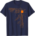 Heart of the Tech Nerd Computer Core Processor T-Shirt T-Shirt - Navy Blue