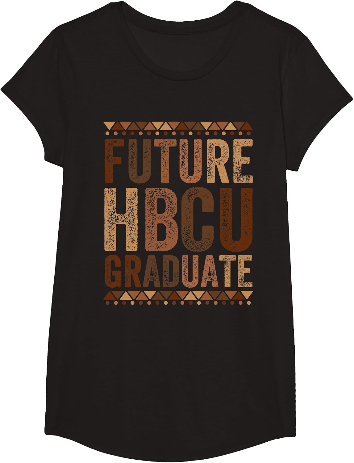 Future HBCU Grad Graduate Afro Boys Girls College Graduation T-Shirt - Girls Black