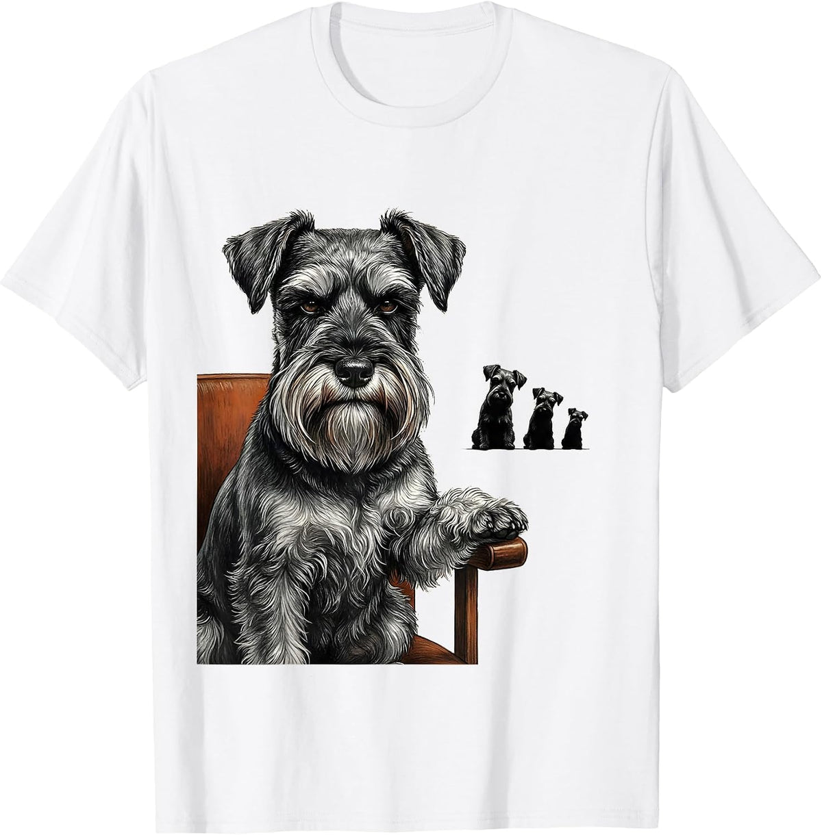 Men's Miniature Schnauzer Proud Dog Owner Humor T-Shirt - White