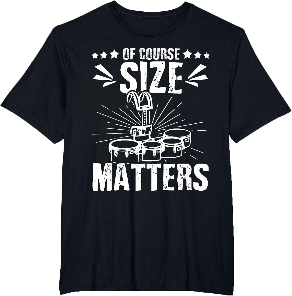 Tenor Drum Stand Quad Drummer Tenor Drum Practice Squad T-Shirt - Black