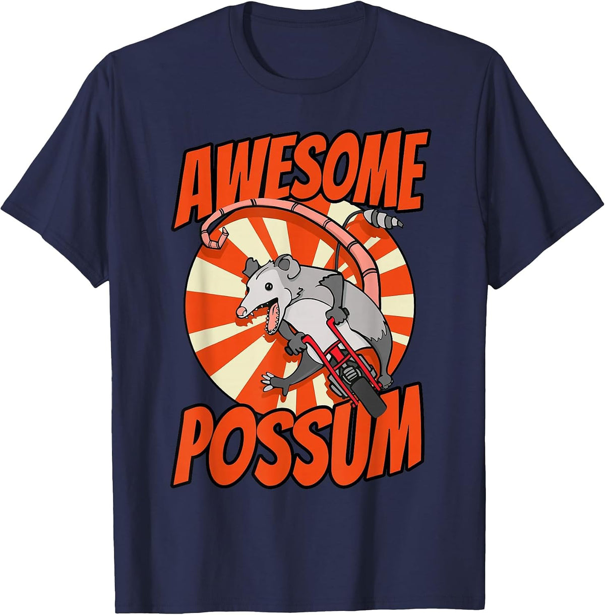 Awesome Possum T-Shirt - Navy Blue