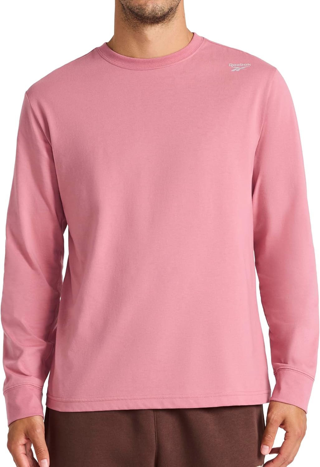 Reebok Men's Volt Long Sleeve Crewneck Top - Mesa Rose
