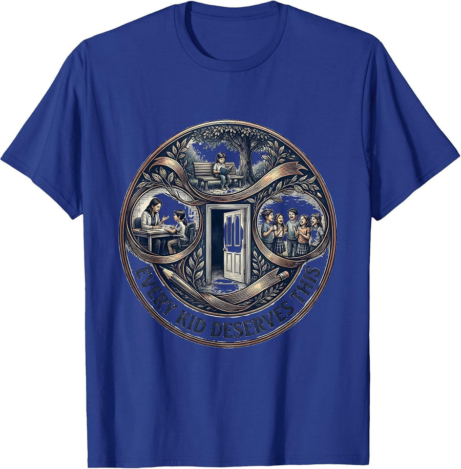 Every Kid Deserves This School Counselor Design T-Shirt - Royal Blue