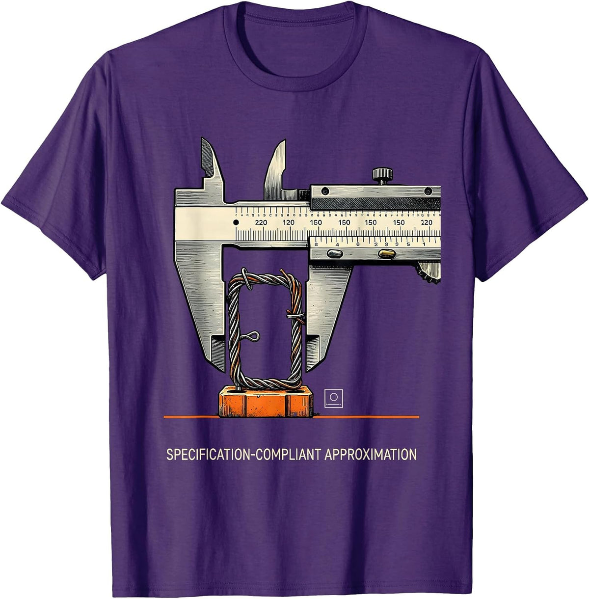 Specification-Compliant Approximation Funny Engineer T-Shirt - Purple
