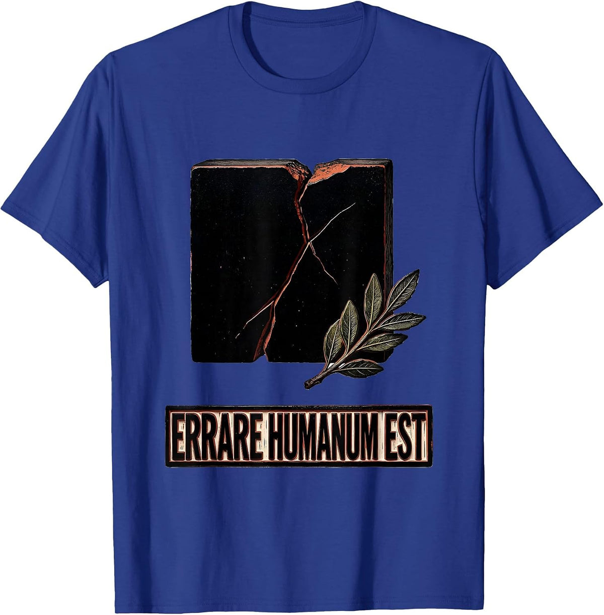 Men's Errare Humanum Est Funny Roman Empire SPQR Latin History T-Shirt - Royal Blue