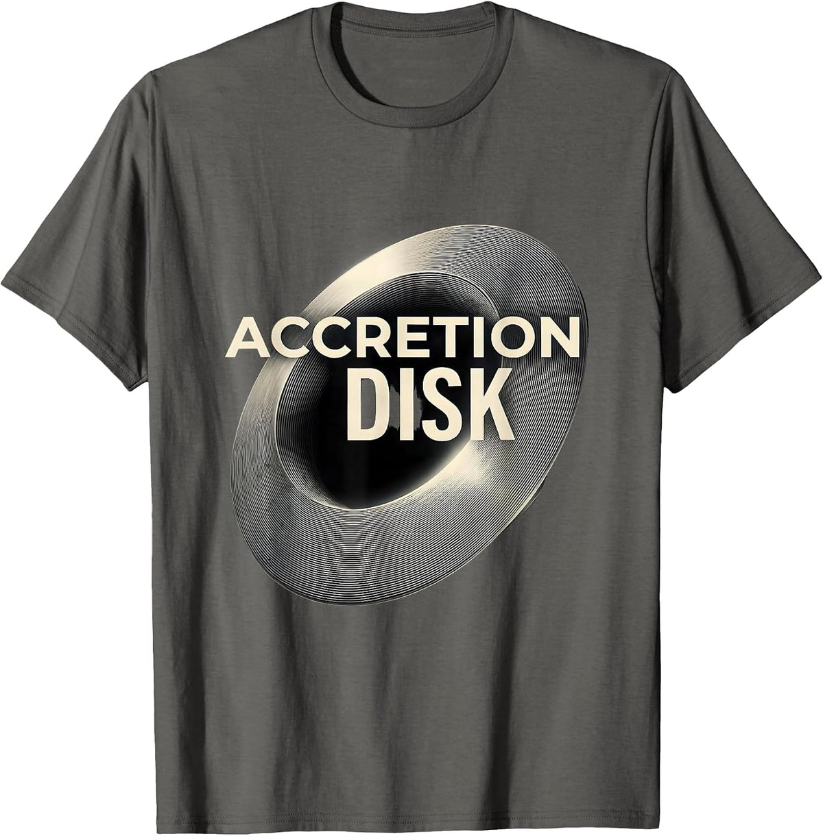 Men's Accretion Disk Physics Astrophysics Science Lover Universe T-Shirt - Asphalt Grey