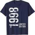 28th Birthday 28 Years Old Man Woman Vintage 1998 T-Shirt - Navy Blue