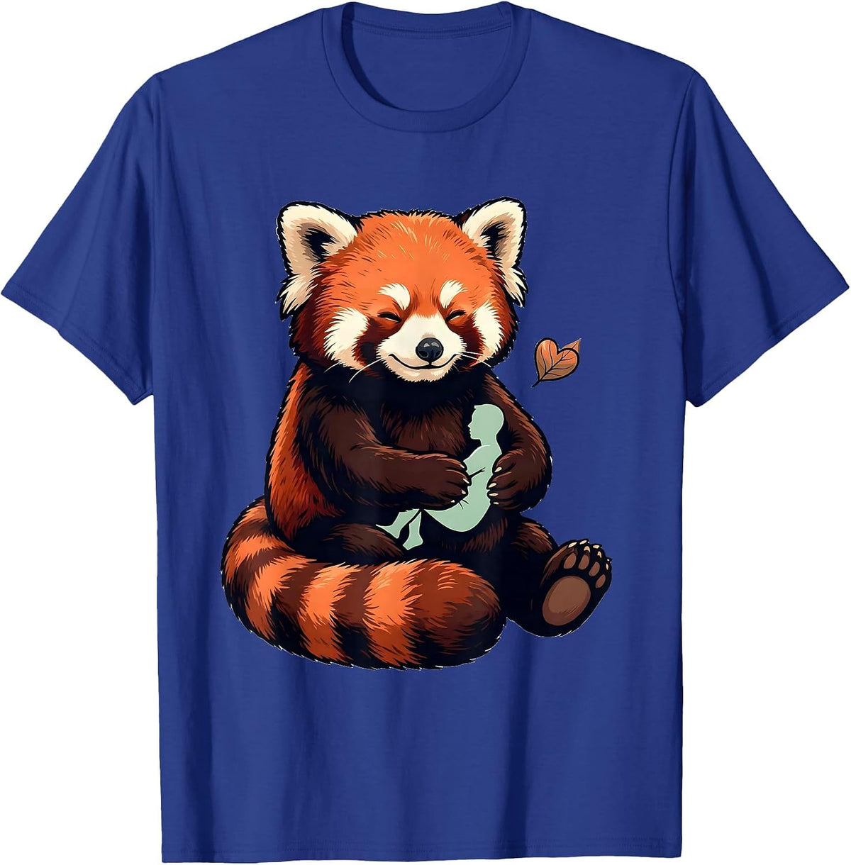 Plush Red Panda Cute Kawaii Animal Lover Gift T-Shirt - Royal Blue