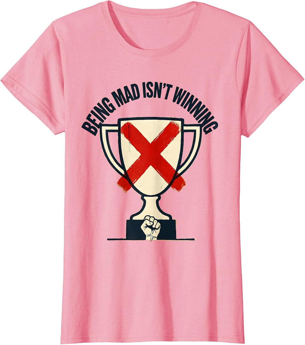 Women's Just Because You're Offended Doesn't Mean You're Right T-Shirt - Pink