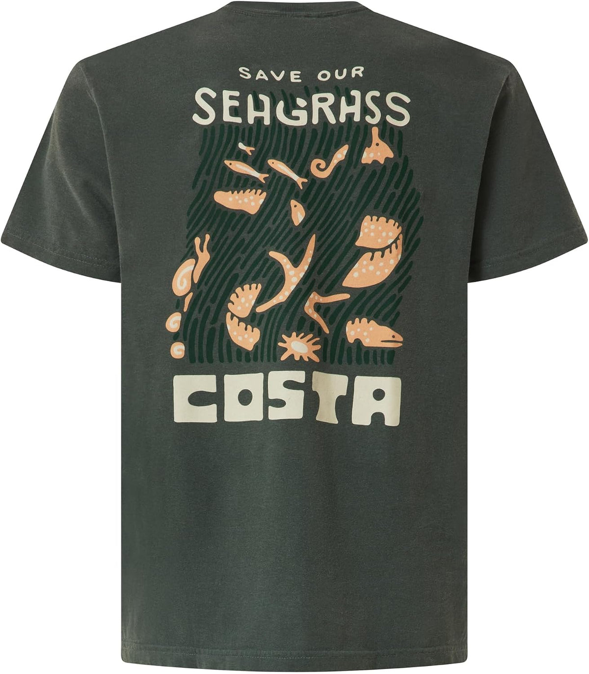 Costa Del Mar Men's Save Seagrass T-Shirt - Moss Green