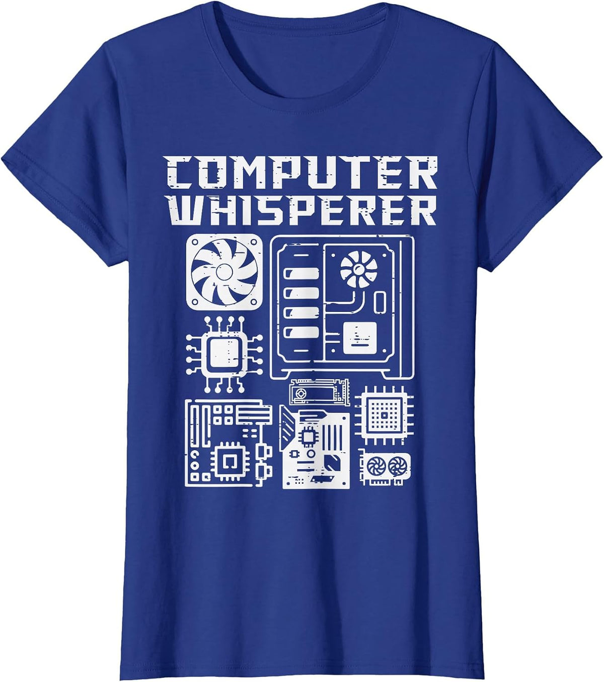 Computer Whisperer System Administrator Sysadmin Men Women T-Shirt - Royal Blue