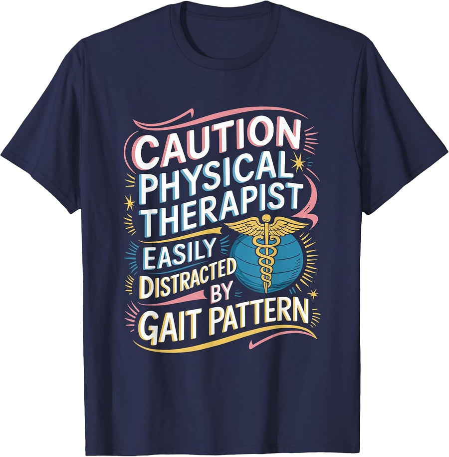 Physical Therapy for PT Physical Therapist Month T-Shirt - Navy Blue