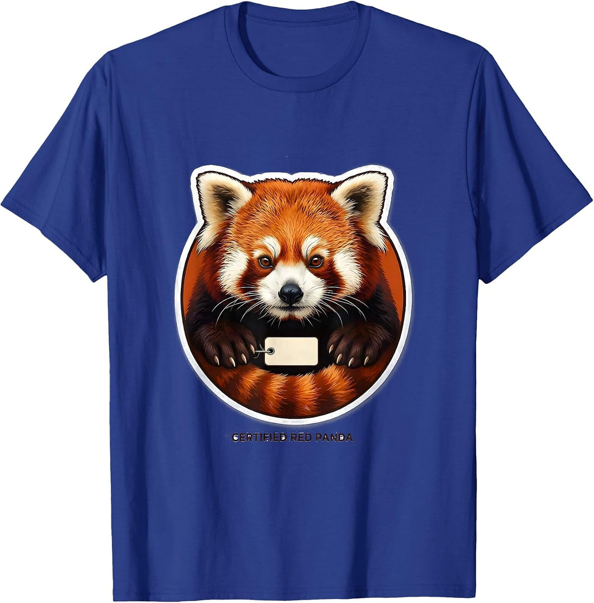 Men's Certified Red Panda Cute Animal Lover Gift T-Shirt - Royal Blue