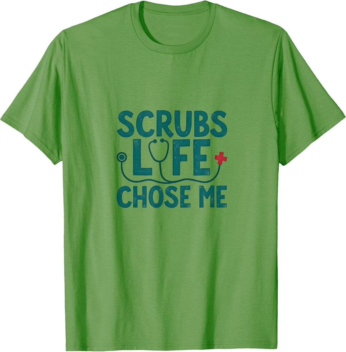 Scrubs Life Chose Me Hospice Nurse Design T-Shirt - Grass Green