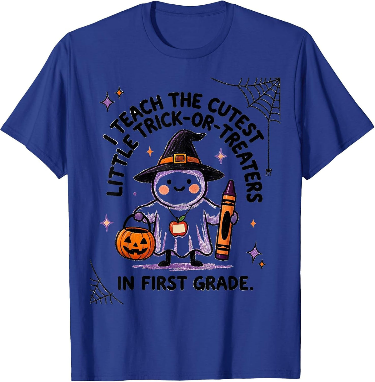 Men's I Teach The Cutest Little Trick-or-Treaters In First Grade T-Shirt - Royal Blue