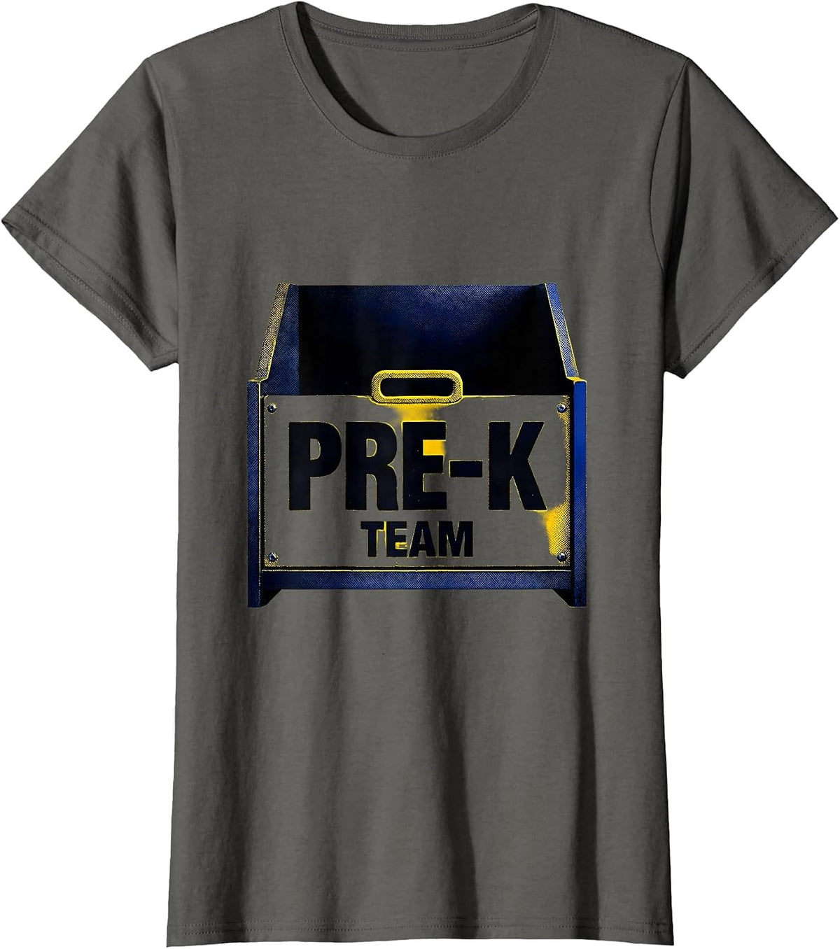 Women's Pre-K Team Funny Preschool Teacher First Day of School Gift T-Shirt - Asphalt Grey