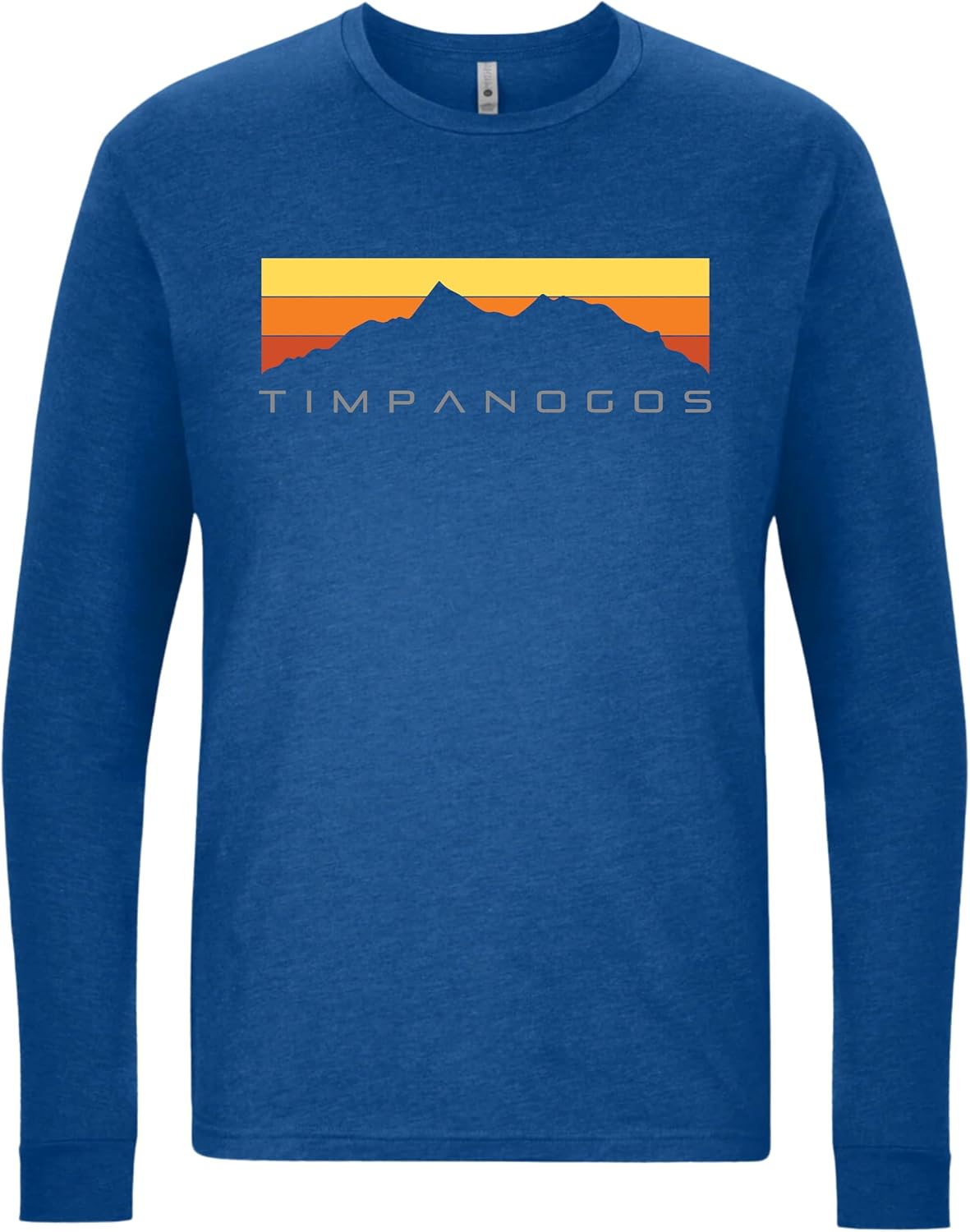 Timpanogos Hiking Co. Retro Mountain Classic Warm Vintage Premium Long Sleeve T-Shirt - Heather Royal