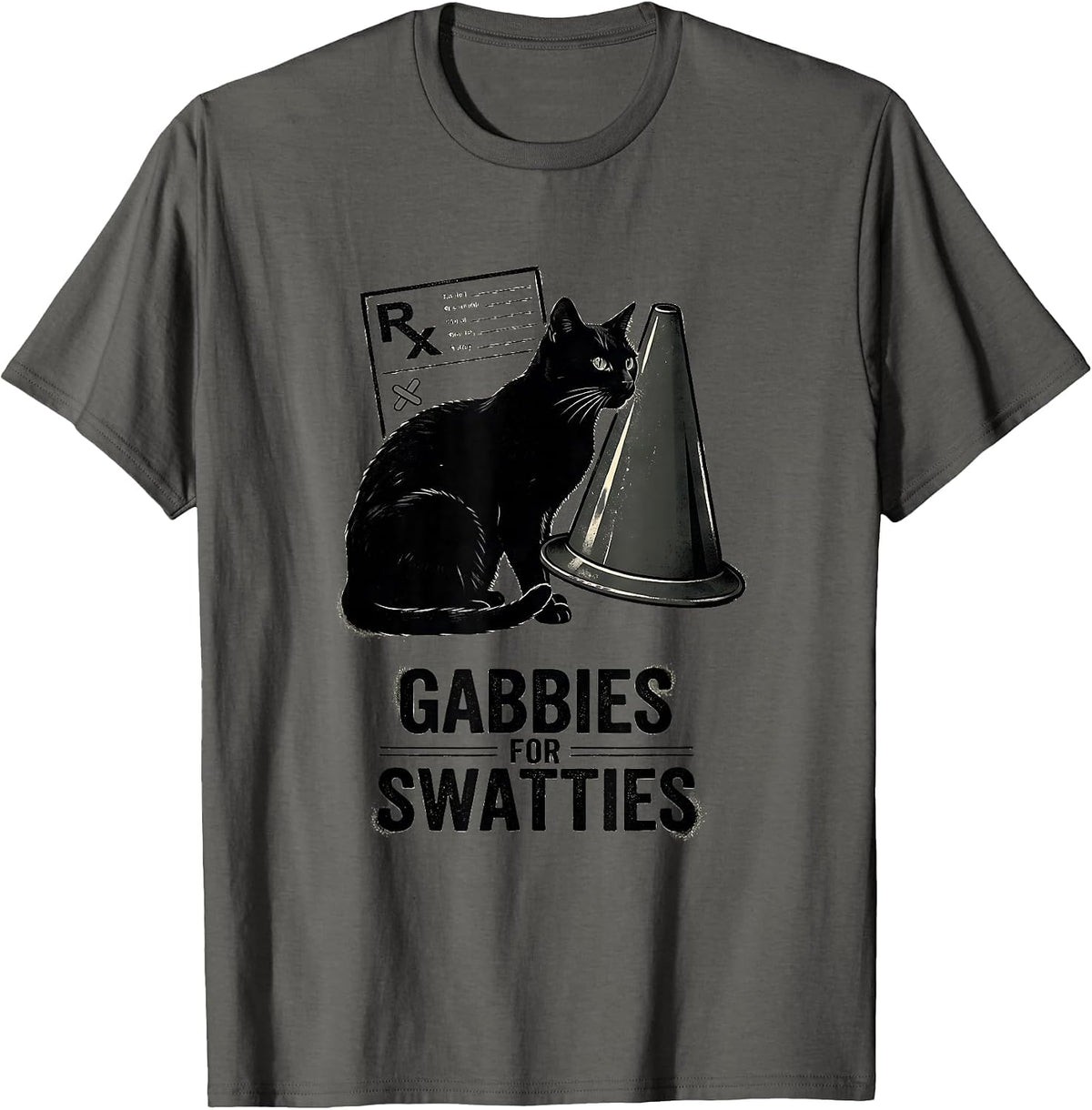Men's Gabbies For Swatties Funny Vet Tech Veterinary Medicine T-Shirt - Asphalt Grey