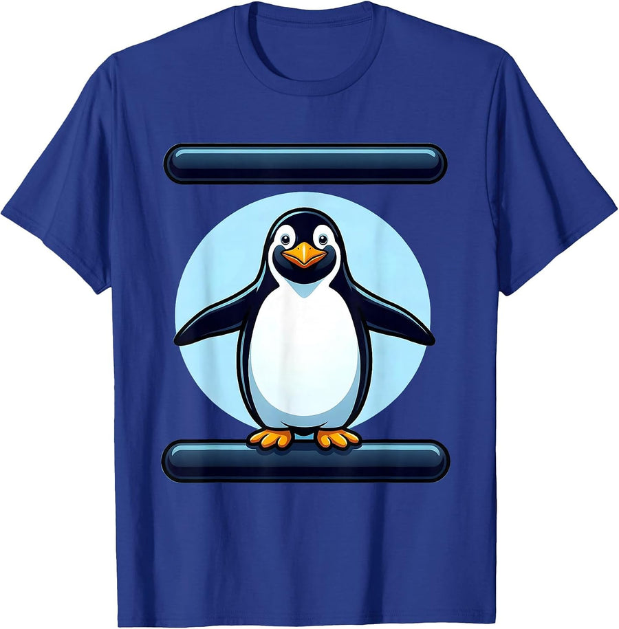 Penguin Lover Funny Cartoon Animal Humor Gift T-Shirt - Royal Blue
