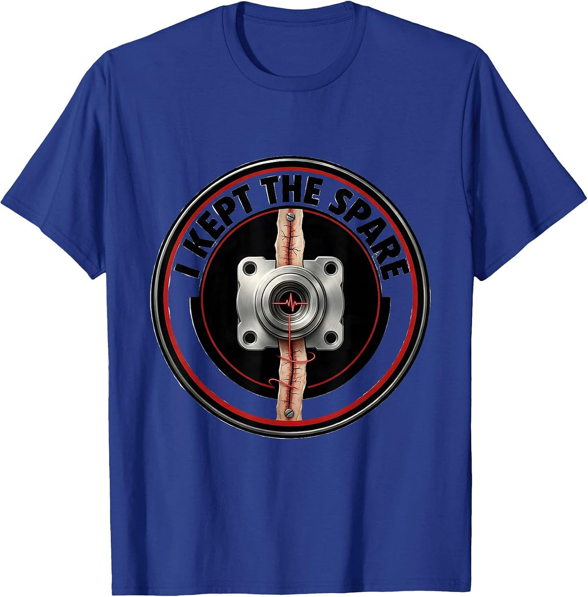 I Kept The Spare Funny Open Heart Surgery Survivor Recovery T-Shirt - Royal Blue