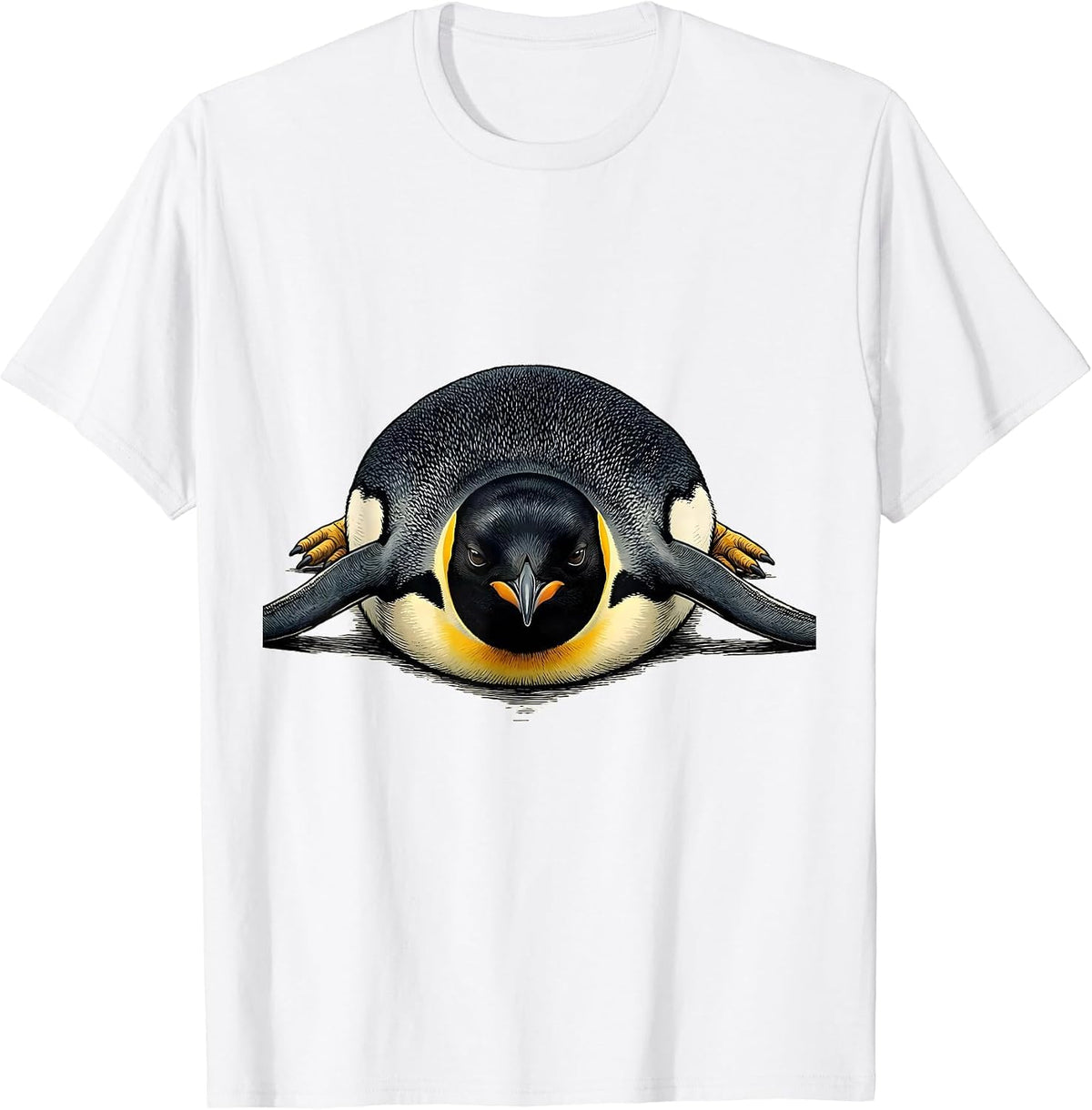 Men's Penguin Belly Animal Lover Halloween Costume T-Shirt - White