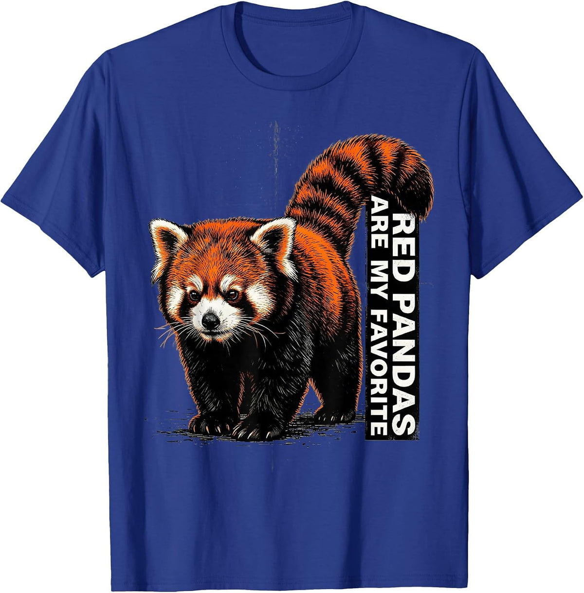 Men's Red Pandas Are My Favorite Streetwear Cute Animal Lover Gift T-Shirt - Royal Blue