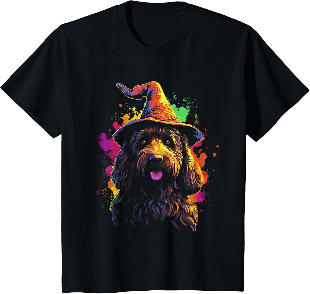 Labradoodle Halloween T-Shirt - Black