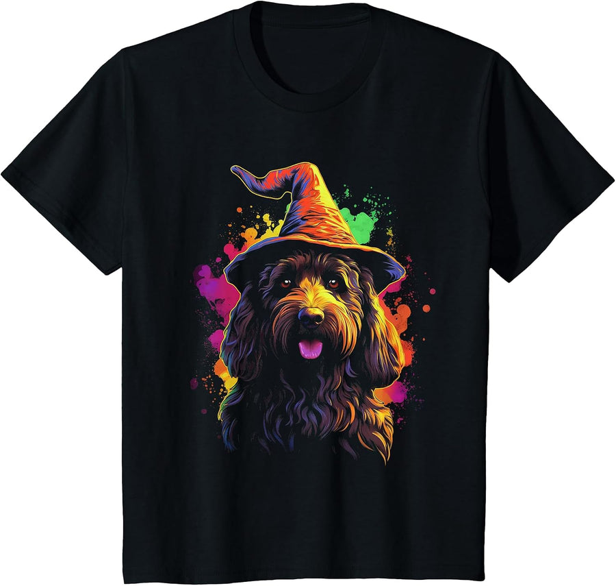 Labradoodle Halloween T-Shirt - Black
