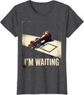 Women's I'm Waiting Vintage Chess Player Lover Humor Gift T-Shirt - Dark Heather Grey