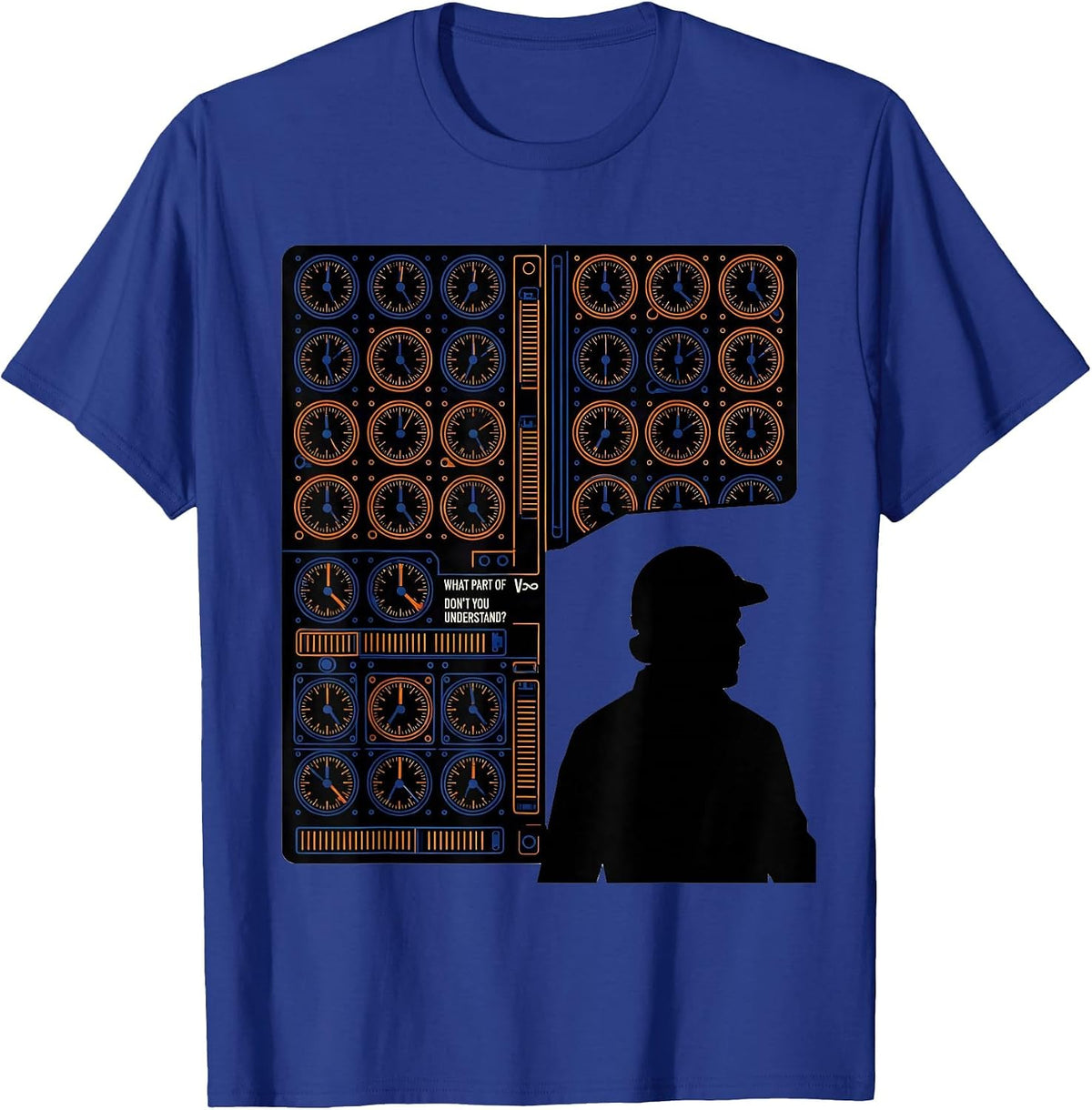What Part Of V∞ Don't You Understand? Aerospace Engineer CNC T-Shirt - Royal Blue