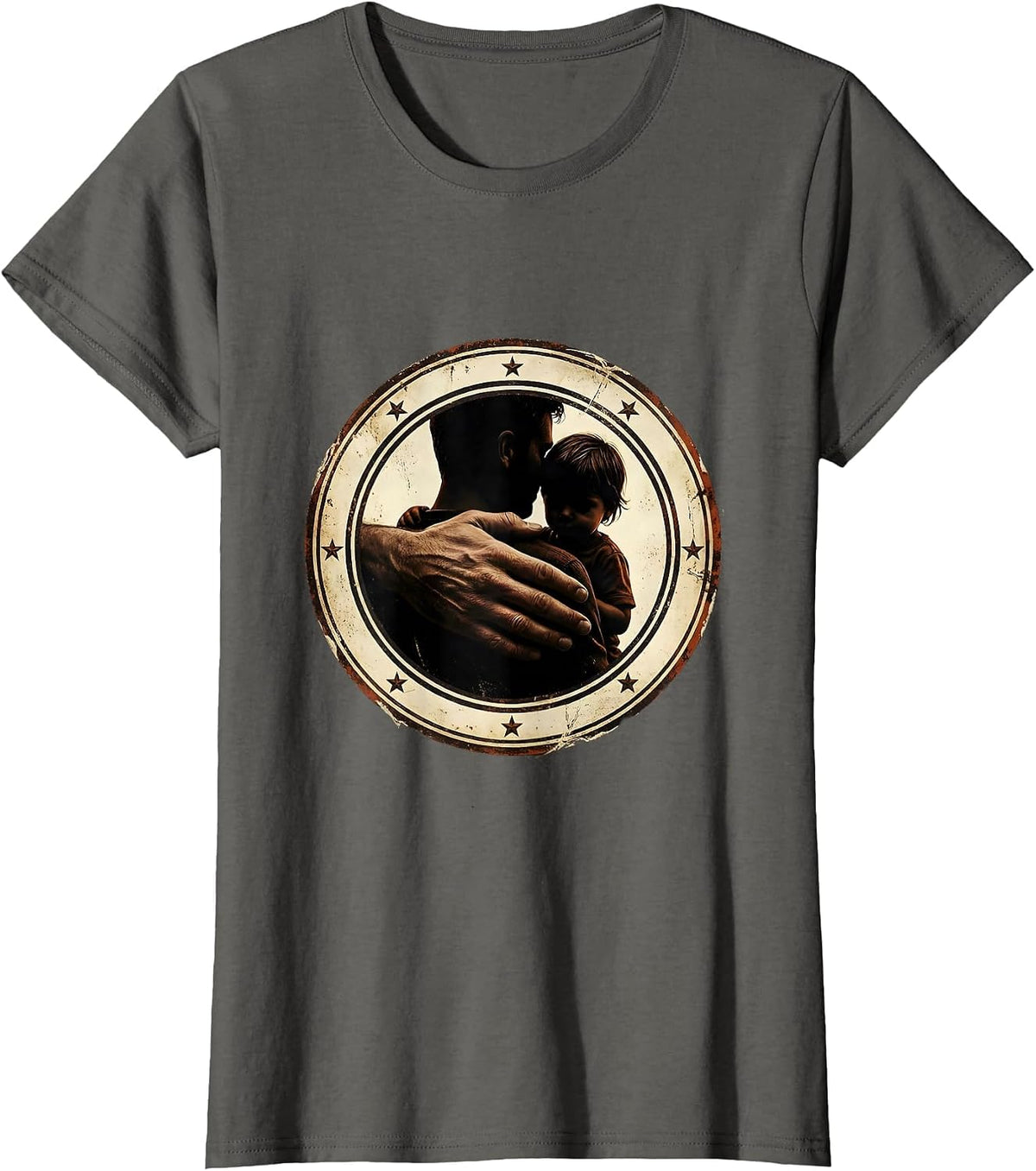 Women's Paraprofessional Supportive Hand Graphic T-Shirt - Asphalt Grey