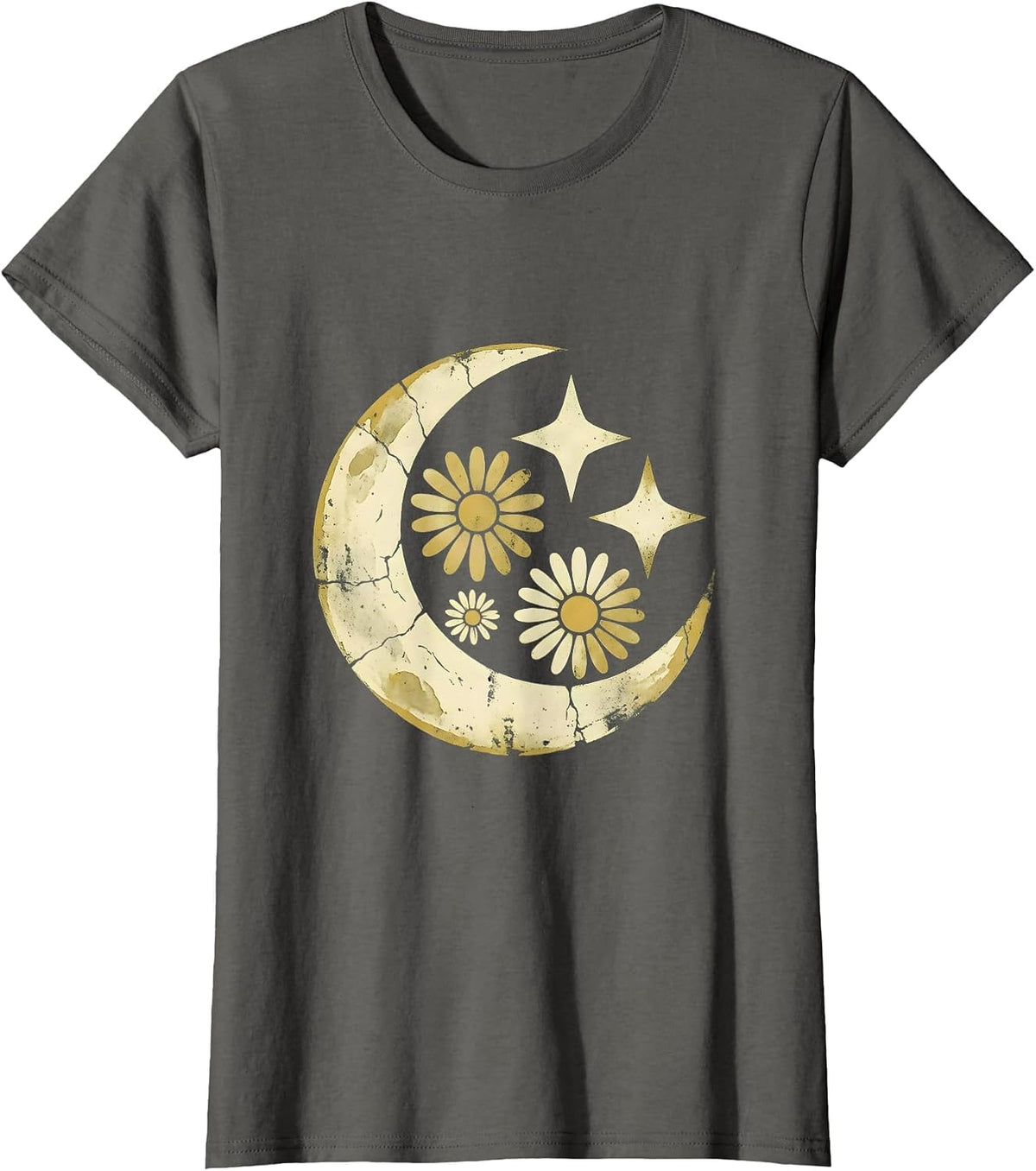 Women's Stone Archway Climbing Roses Faith Graphic T-Shirt - Asphalt Grey
