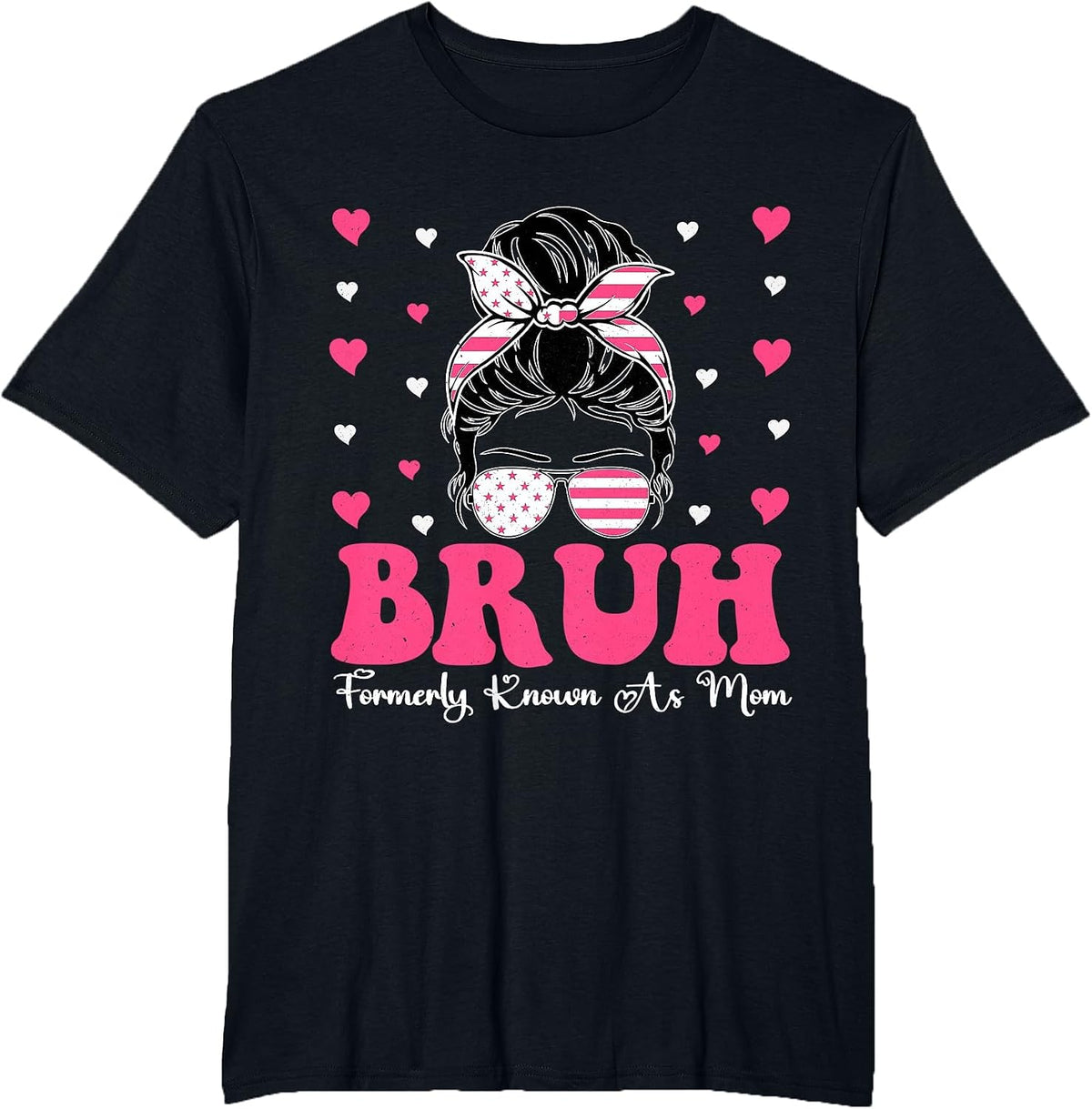 Bruh Formerly Known As Mom Funny Mother's Day T-Shirt - Black