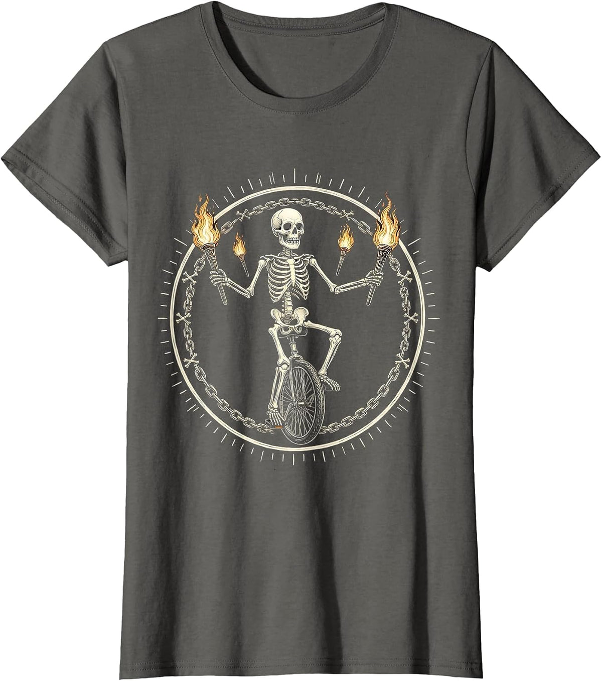 Halloween Skeleton Women Gothic Punk Attitude T-Shirt - Purple-womb With a View V6