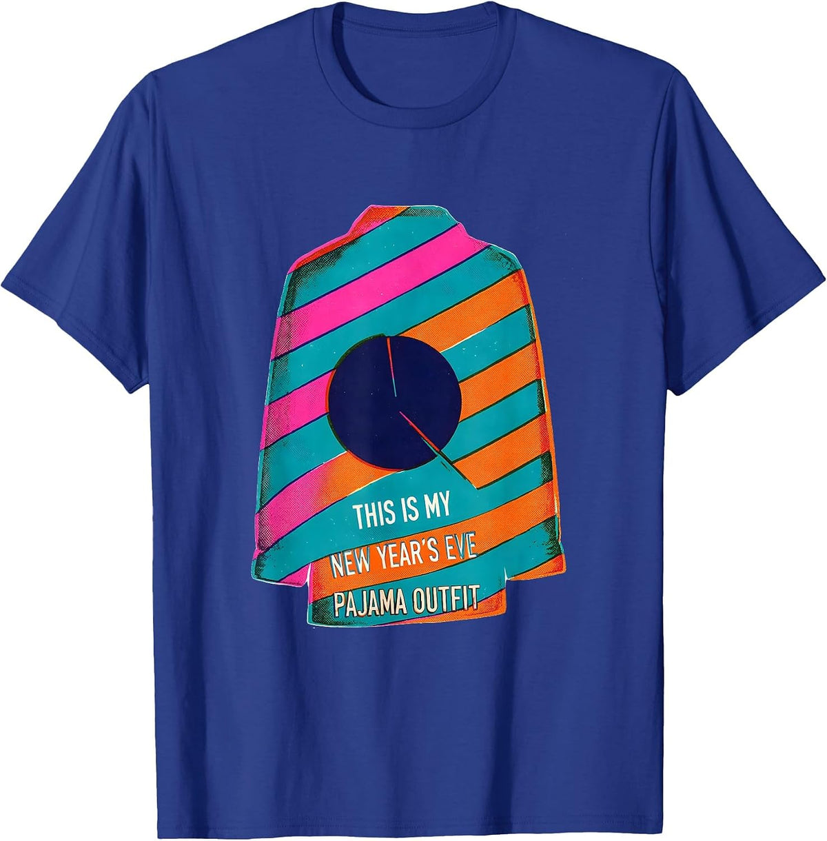 Men's This Is My New Year's Eve Pajama Outfit Family T-Shirt - Royal Blue