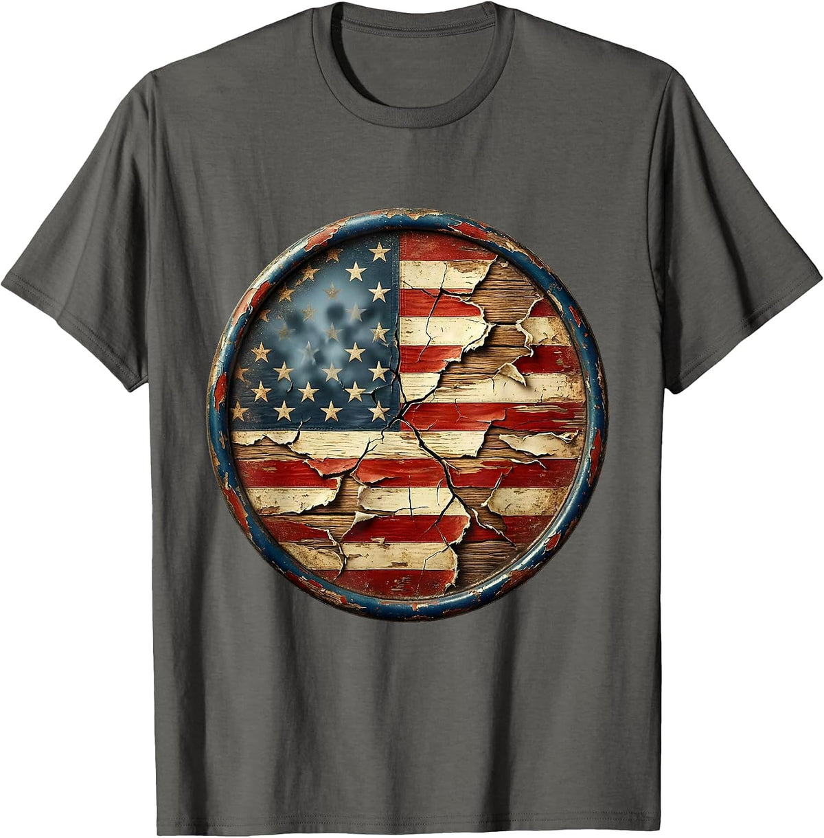 Men's We The People Bald Eagle Crowd Silhouette T-Shirt - Asphalt Grey