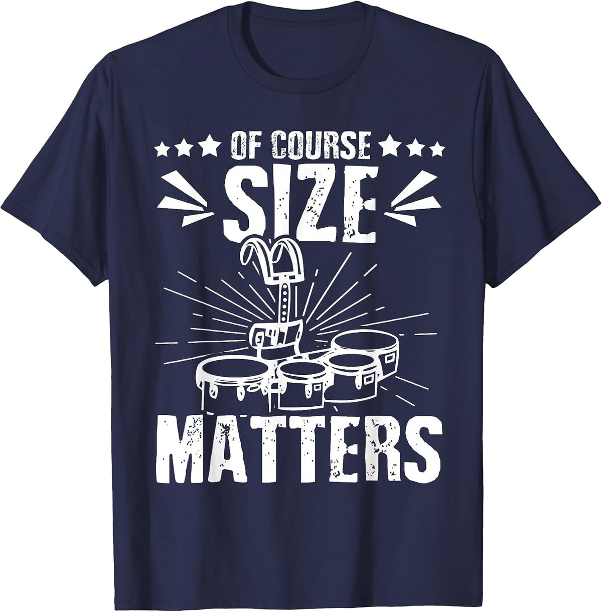 Tenor Drum Stand Quad Drummer Tenor Drum Practice Squad T-Shirt - Navy Blue