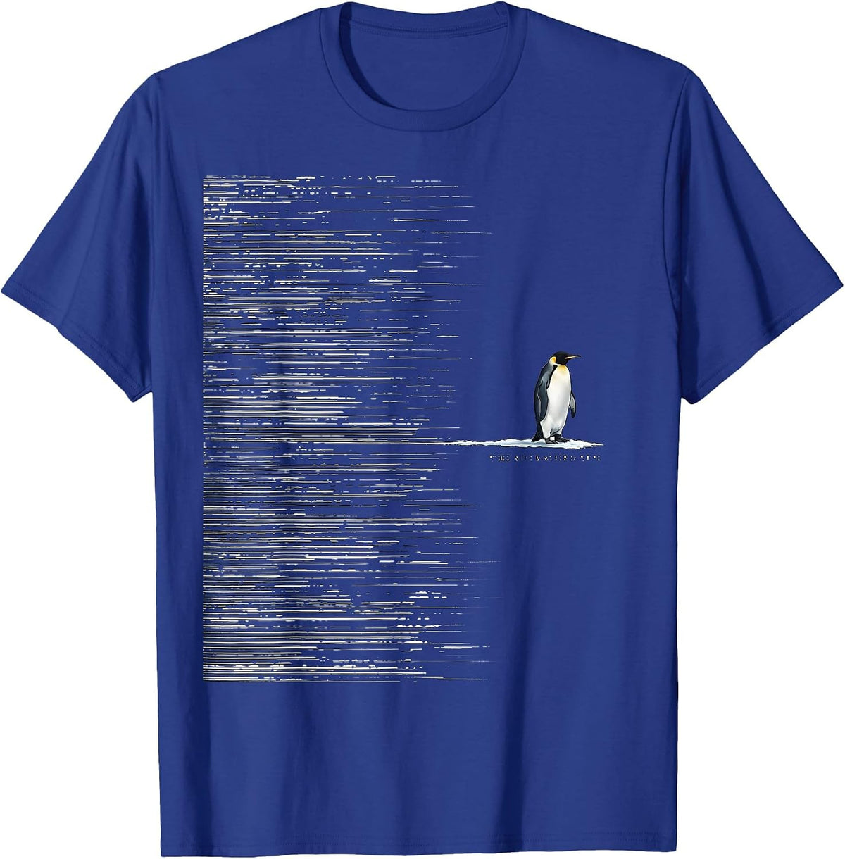 Stood In The Wind For This Bird Funny Penguin Lover Gift T-Shirt - Royal Blue