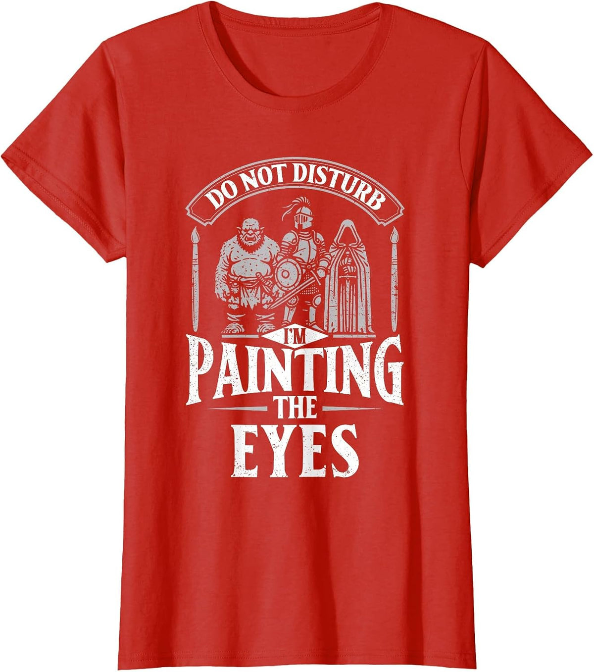 Miniature Painter Funny Painting Miniatures T-Shirt - Red