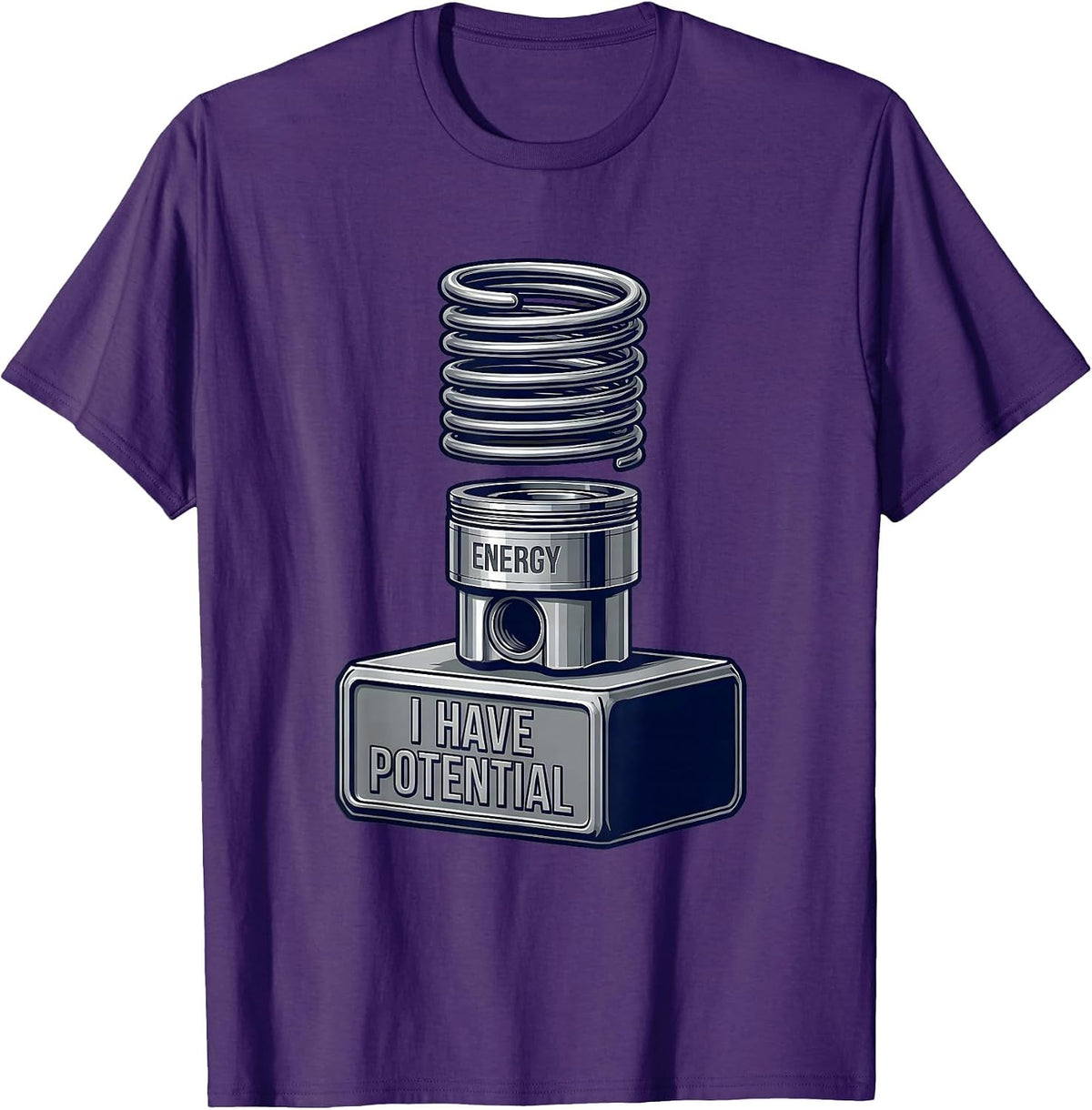 I Have Potential Energy Funny Science Chemistry Physics T-Shirt - Purple