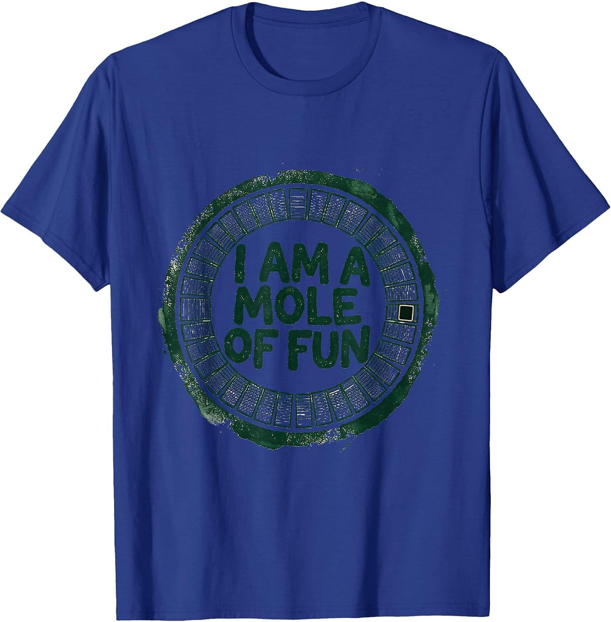 I Am A Mole Of Fun Rubber Stamp Chemistry Teacher Science T-Shirt - Royal Blue